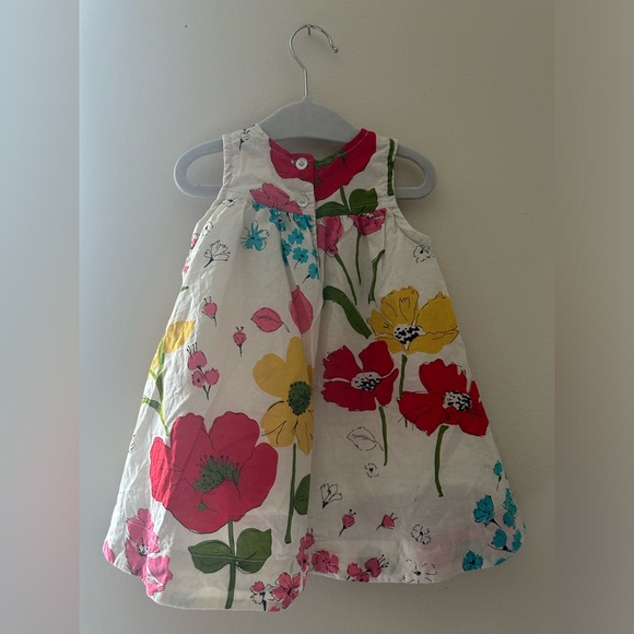 ✨SOLD✨ Pink Chicken Floral Dress - Picture 6 of 9